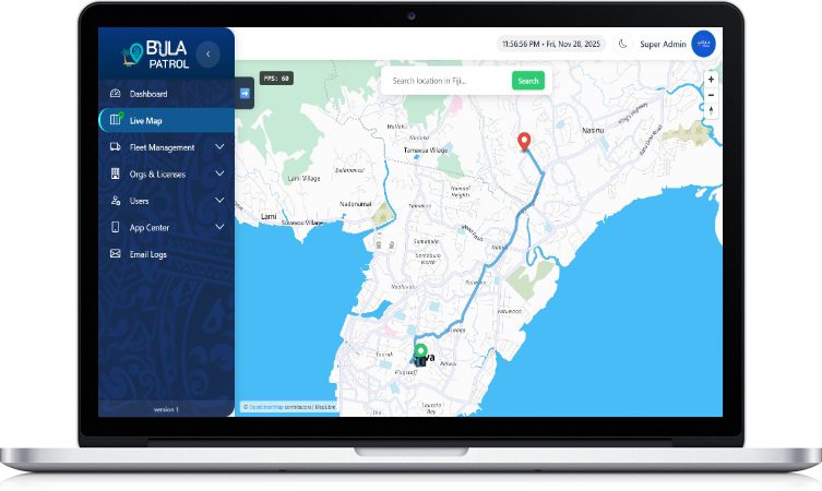 Bula Patrol dispatch dashboard